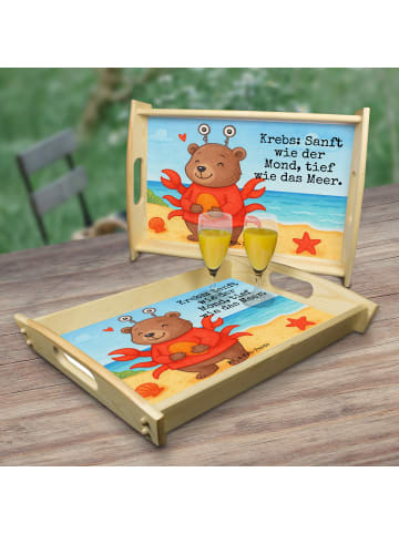 Mr. & Mrs. Panda Tablett Krebs Astrologie Design mit Spruch in Weiß