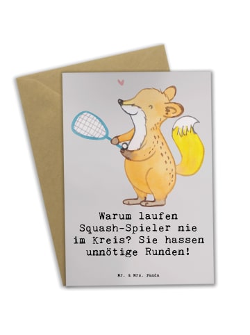 Mr. & Mrs. Panda Klappkarte Squash Weisheit mit Spruch in Grau Pastell