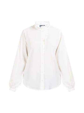 DreiMaster Damen Langarmbluse in Wollweiss