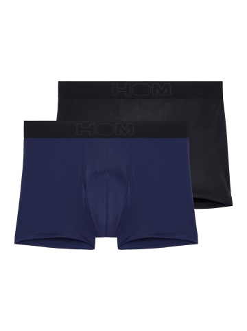 HOM Retro Short / Pant Supersoft in Dunkelblau / schwarz