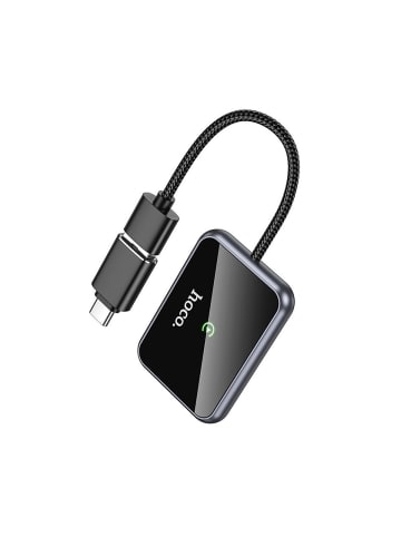 HOCO CarPlay Adapter kabellos USB-A/C Plug & Play schwarz