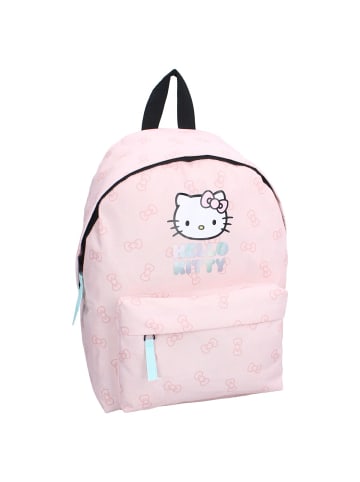 COFI 1453 Hello Kitty Rucksack –geräumigem Hauptfach und verstellbaren in Rosa