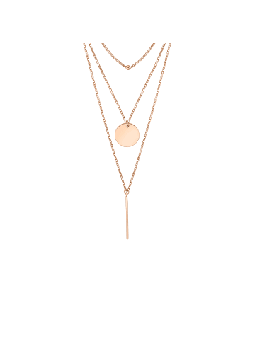Steel_Art Halskette Damen Nuria silberfarben poliert in rosegoldfarben