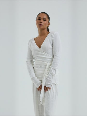 Seamless Basic T-Shirt Jacquard in Off-white