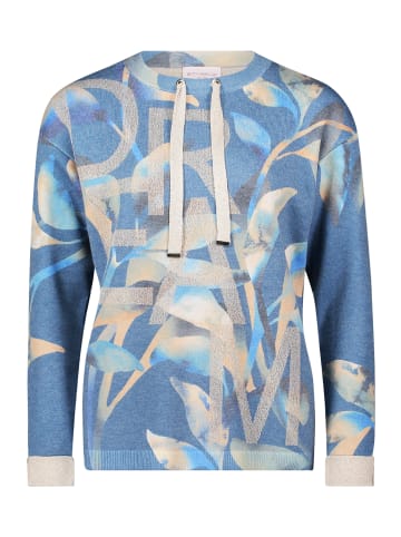Betty Barclay Feinstrickpullover mit Print in Blue/Camel