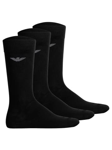 Emporio Armani Socken 3er Pack in Schwarz