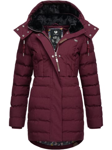 ragwear Kurzmantel Ashanta in Wine Red