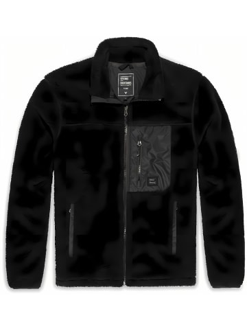 Vintage Industries Fleecejacke/Fleecepullover in Schwarz