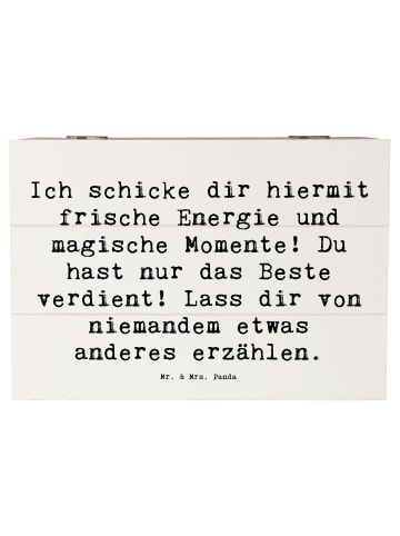 Mr. & Mrs. Panda Box Spruch Freude und Energie mit Spruch in Weiß