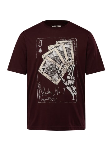 John F. Gee Kurzarm T-Shirt in beere