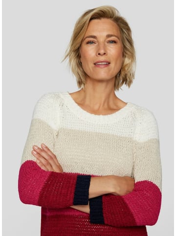 Rabe Streifenpullover für Damen in uni