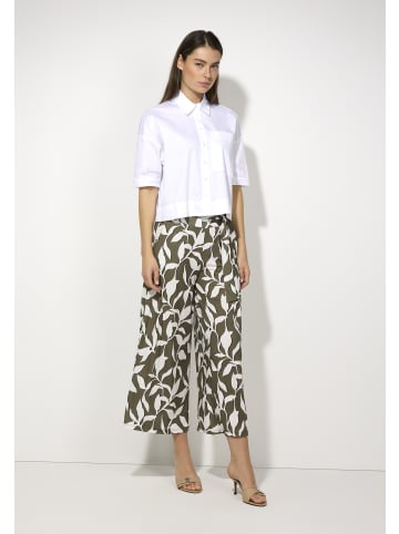 More & More Jerseyculotte in summer leaf print tundra olive