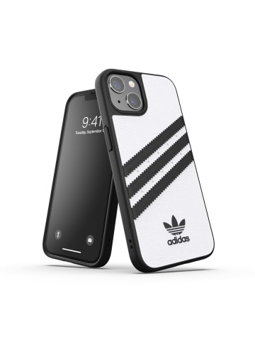 Adidas Moulded Case " white/black" für iPhone 13 in weiß