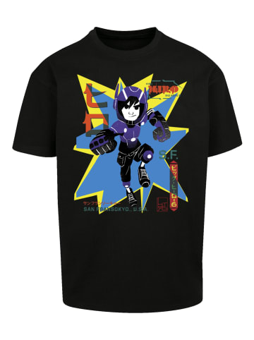 F4NT4STIC Heavy Oversize T-Shirt Big Hero 6 Hiro Manga in schwarz