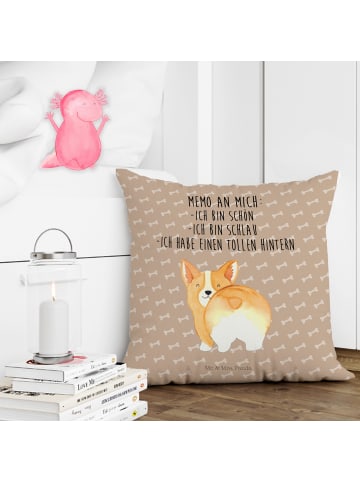 Mr. & Mrs. Panda 40 x 40 Kissen Corgi Po mit Spruch in Hundeglück