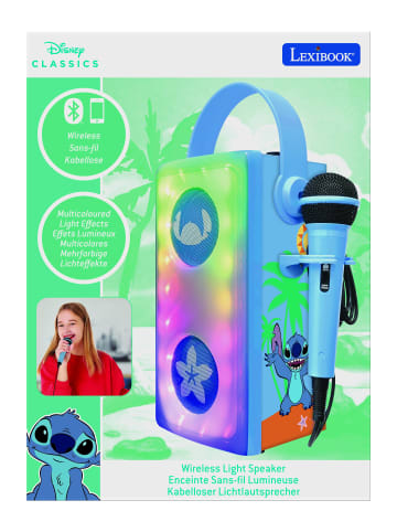 Lexibook Disney Stitch Leuchtender Bluetooth®-Lautsprecher mit Mikrofon