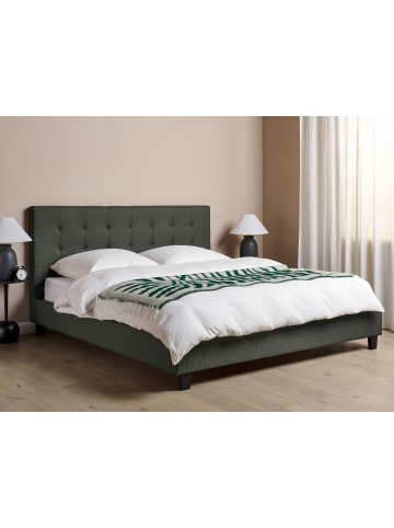 Beliani Doppelbett LA ROCHELLE in Grau - (W) 190 x (H) 108 x (L) 218 cm