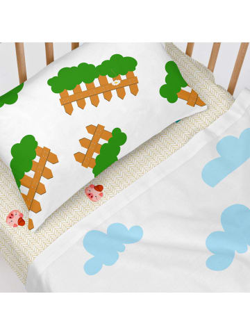 Happy Friday Piggys Spannbettlaken