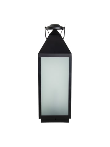 näve LED Dekoleuchte Laterne "DORIS" in schwarz - (L)19,5cm x (B)19,5cm x (H)60cm