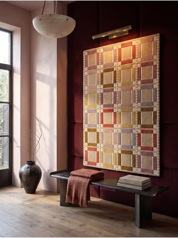 KADIMA DESIGN Teppich Wolle für Fußbodenheizung ORRIN modern Diele in Multicolor-Pastell