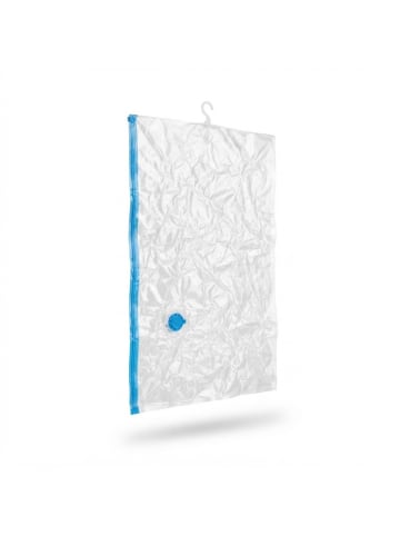 relaxdays 8 x Vakuumbeutel-Set in Transparent/ Blau
