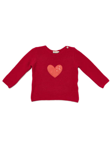 nyani Kaschmir Strickpullover HUG ME HEART WITH CROSSES mit Herz in Pink