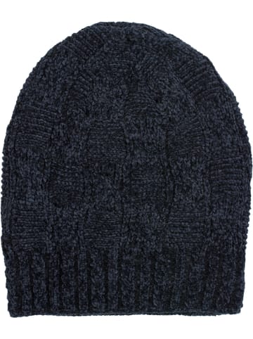 styleBREAKER Strick Beanie Mütze in Midnight-Blue / Dunkelblau