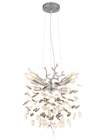 Globo lighting Luster "QUEENA" in silver