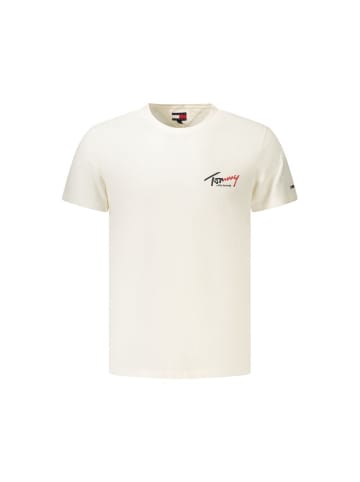 Tommy Hilfiger Weiß Herren T-Shirt aus Baumwolle