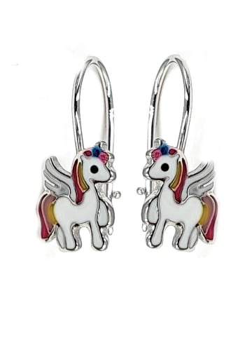 schmuck23 Silber-Ohrringe Einhorn 1,0 cm x 1,0 cm