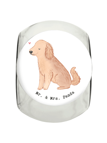 Mr. & Mrs. Panda Bonbonglas Blümchener Spaniel Moment ohne Spruch in Weiß