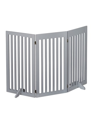 relaxdays Absperrgitter in Grau - (B)154 x (H)92 cm