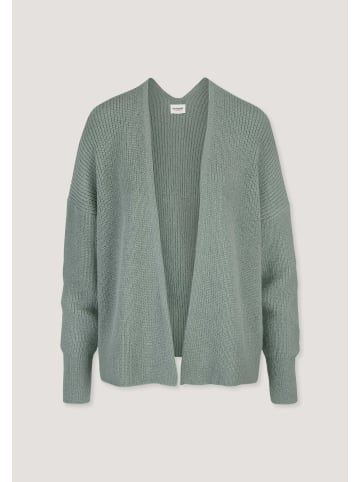 Hessnatur Hessnatur Strick Jacke Oversize aus reinem Alpaka in mattgrün