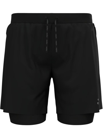 Odlo Sportshorts "2-In-1 Short X-Alp Trail 6 Inch" in Schwarz
