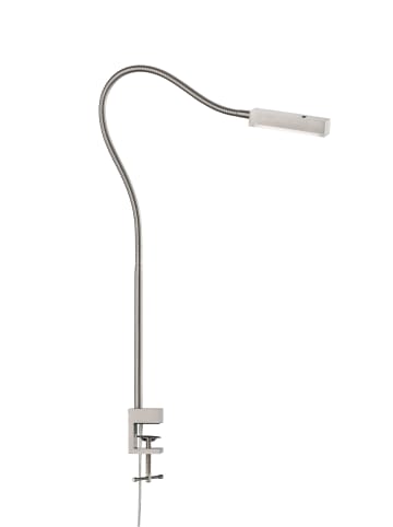 FISCHER & HONSEL LED-Klemmleuchte Raik in Nickelfarben - (L)50 x (B)3 x (H)60 cm