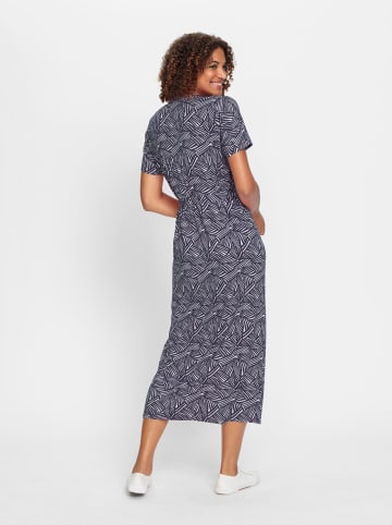 WITT WEIDEN Jerseykleid in marine-weiß-bedruckt