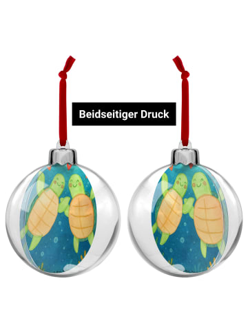 Mr. & Mrs. Panda Weihnachtskugel Kunststoff Schildkröten Paar De... in Weiß