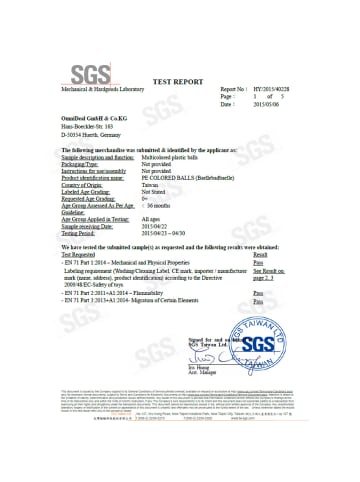 LittleTom 650x Bällebadbälle Elias 5,5 cm im 5-Farben-Mix