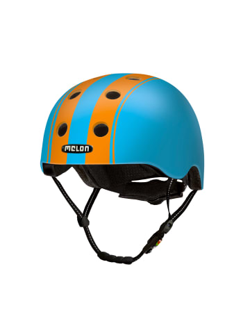 Melon® Helm Double Orange Blue (matte) in blau