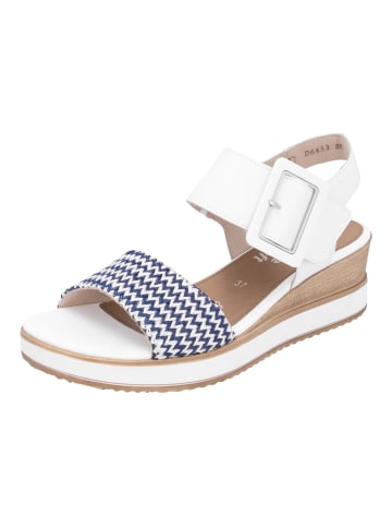 remonte Sandalen in Weiß/Blau