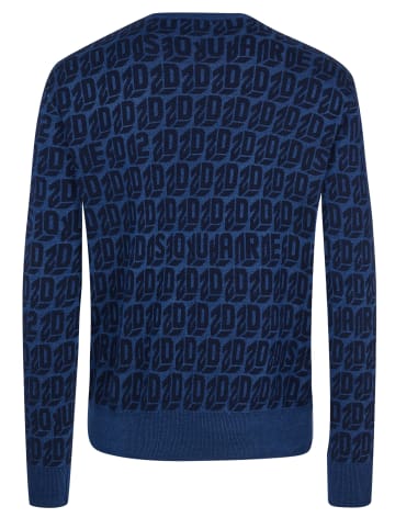 Dsquared² Rundhalspullover für Herren in blau