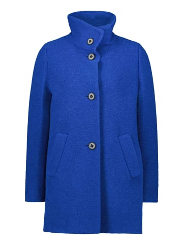 AMBER & JUNE Kurzmantel mit Stehkragen in Bright Blue Melange