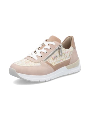 rieker SHOES "Damen Halbschuh" in beere/fuchsia-carnation/offwhite-multi