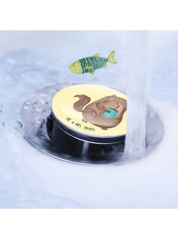 Mr. & Mrs. Panda Stöpsel Waschbecken Katze Dose ohne Spruch in Gelb Pastell