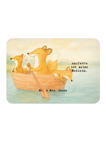 Mr. & Mrs. Panda Magnet Fuchs Kanufahren Design mit Spruch in Weiß