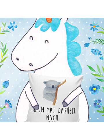 Mr. & Mrs. Panda Couchkissen Koalabär mit Spruch in Weiß