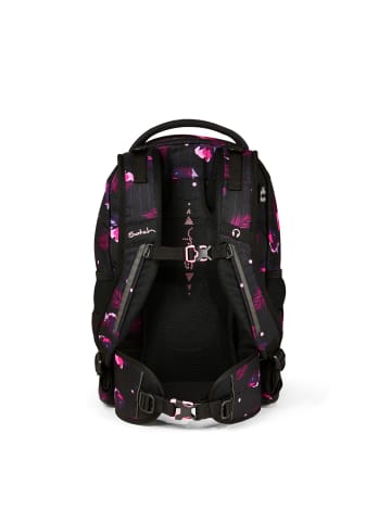 Satch Schulrucksack Pack Mystic Nights in schwarz/rosa