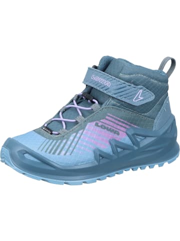 LOWA Wanderschuhe / Wanderstiefel in eisblau/lila