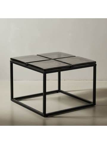 KADIMA DESIGN Couchtisch Glas Metall 58x58x43,5 cm Sofatisch , Design