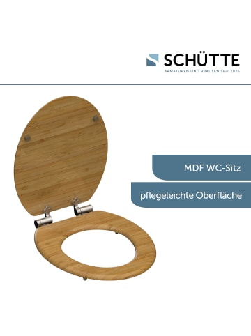 Schütte MDF WC Sitz DON'T HURRY mit Absenkautomatik - (L) 45 x (B) 37 x (H) 5 cm